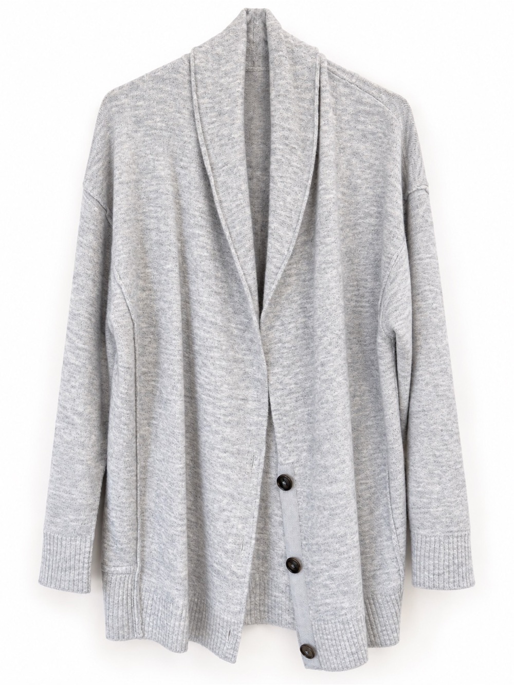 Free People Eucalyptus Gray Oversized Shawl Collar Cardigan M